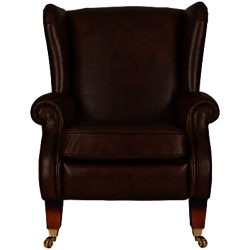 Parker Knoll Marlow Push Back Recliner Semi-Aniline Leather Armchair Dallas Tan